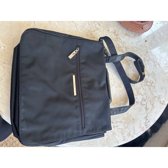 NINE West Black Business Tote Bag Laptop Case - Picture 3 of 16